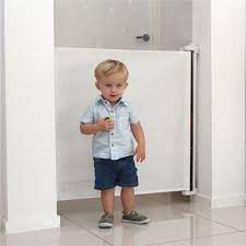 Perma Child Safety 1 4m White Retractable Gate Bunnings Warehouse Retractable Gate Outdoor Fabric Retractable Baby Gate