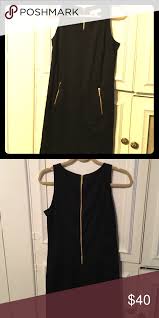 Michael Michael Kors Black Sleeveless Dress Black Sleeveless Mid Length Dress Gold Mk Zippers I Black Sleeveless Dress Michael Kors Black Michael Kors Dresses