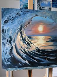 Gradually over the last century, . Pin By Little Miss Funshine On Diy Paintings Canvas Art Painting Painting Art Projects Wave Painting