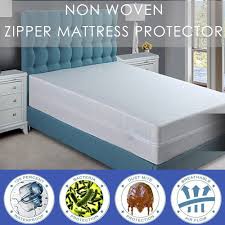 Shopbedding plastic mattress protector zippered twin, waterproof vinyl mattress cover, heavy duty cheap mattress encasement by royal mystique. Zipper Waterproof Mattress Cover 360 Protect Bed Mattress Bedbug Proof Bed Protector Single Queen King Available Shopee Singapore