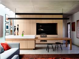On top of the stand, you can see white marble as the table. Kitchen Island With Integrated Dining Table Novocom Top