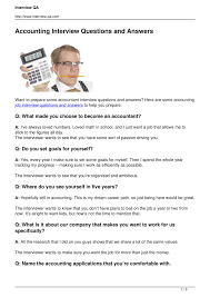 Job interview questions &answers by bob firestone download link: Accounting Interview Questions And Answers Pdf Docdroid