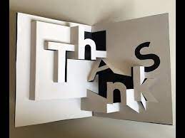 Free shipping on orders over $25 shipped by amazon. Thank You Card Pop Up Tutorial Youtube