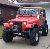 Black Aluminum Diamond Plate 4x8 It Has A 4 Inch Suspension Lift 1 Inch Body Lift 35 Inch Tires Aussie Locker Pinteres Jeep Yj Jeep Wrangler Yj Jeep