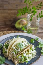 My mother still makes cheese tacos this way. Easy Creamy Crockpot Salsa Verde Chicken Lovely Little Kitchen