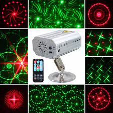 Aimbinet Stage Laser Lights 12 Patterns Led Party Projector Spotlight With Remote Control Auto Sound Activated For Disco Dj Club Laser Lights Lights Light Rays