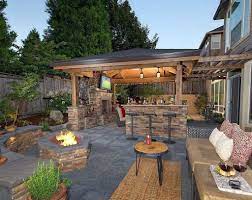 A Attractively Planned Outdoor Patio Not Merely Expands A Property S Outside Living Area But Expresses The O Backyard Patio Outdoor Fireplace Designs Backyard