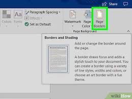 How To Add A Border To Word Wikihow