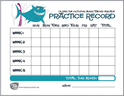Free Music Practice Charts For Kids Curious Violin Practice