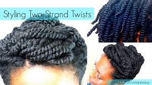 Just twist two hair strands and lock them in place at the hair ends with a small elastic. How To Style Pin Up Two Strand Twists Natural Hair Requested Youtube