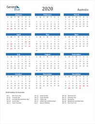 Free Printable Calendar In Pdf Word And Excel Australia