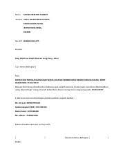 Surat pemberitahuan pembayaran buku lab pratikum sekolah tinggi. Pemulangan Deposit Sewa Dewan Yp Docx Nama Mohd Fikri Bin Shariff Alamat No 8 Jalan Desa Putih 6 Taman Desa Putih 83700 Yong Peng Johor No K P 83 Course Hero