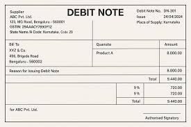 Debit note invoice 違い