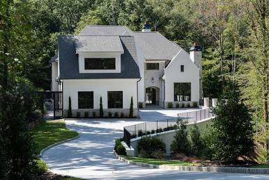 European-inspired architecture and custom masonry define many of Tuxedo Park's prime residences., AI generated