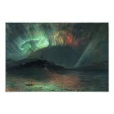Aurora Borealis Frederic Edwin Church Poster Zazzle Com Church Poster Aurora Borealis Poster