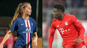 Canadian alphonso davies returned from injury wednesday, resuming his normal role of left back for defending champion bayern munich against locomotiv moscow in champions league play. Champions League Bayern S Davies And Psg S Huitema Aiming For Historic Double As Com