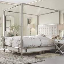 Maybe you would like to learn more about one of these? Solivita King Size Canopy Chrome Metal Poster Bed By Inspire Q Bold On Sale Overstock 9378478