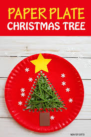 Download Paper Plate Christmas Tree Craft For Kids Preschooler Craft PSD Mockup Templates