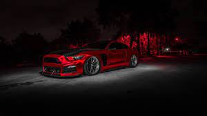 Wallpaper Red Car Design Ford Mustang Automotive Design Vehicle Sports Car Car Wallpapers Sports Car Wallpaper Ford Mustang Wallpaper