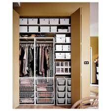 Shoe rails, trouser hangers and deep wire baskets will store your clothes. Jonaxel Frame Wire Baskets Clothes Rails 99x51x173 Cm Ikea