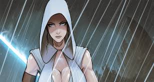 Another look at dark rey is revealed in star wars concept art. Star Wars Fan Artist Criticized For Drawing Busty Rey Doubles Down In Response Bounding Into Comics