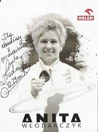 13 september 2008 world athletics final: Anita Wlodarczyk Autograffy