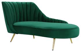 Quilted velvet chaise longue, lounge sofa, vgc, local delivery to leamington spa. In Stock Margo Velvet Chaise Midcentury Indoor Chaise Lounge Chairs By Meridian Furniture Houzz
