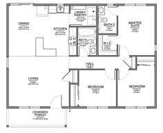 Floor Plan For Affordable 1 100 Sf House With 3 Bedrooms And 2 Bathrooms House Layout Plans Bedroom House Plans Bedroom Floor Plans