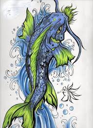 The color of a koi tattoo can change it's meaning. Blue Koi Fish Tattoo Designs Koi Fish Tattoos For Girls Come In Beautiful Designs Koi Fish Tattoo Koi Tattoo Design Koi Tattoo