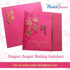 Designer Bengali Wedding Invitations Indian Wedding Invitation Cards Wedding Card Design Order Wedding Invitations