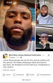 WORKERS BEWARE ‼️ I'm sharing this post to warn other workers, especially  immigrants, about a dishonest contractor who has been exploiting laborers  and refusing to pay for completed work. The company