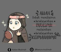 Hati nurani berbeda dengan emosi atau pikiran yang muncul akibat persepsi indrawi atau refleks secara langsung, seperti misalnya tanggapan sistem saraf simpatis. Kata Kata Islami Kartun Muslimah Nusagates