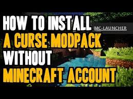 If you've seen a launcher i've missed please say and if you have created a modpack launcher i would be honored to include it.without any further talking here is the list: How To Install A Curse Modpack Without Minecraft Account Download And Install A Modpack From Curse Youtube