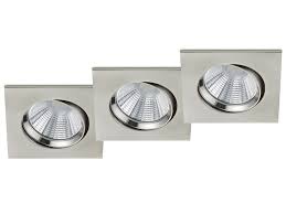 Sie können wie einbaulampen in decke oder wand integriert werden. Led Einbaustrahler 3er Set 5 5w Nickel Eckig Trio Leuchten Meine Wunschleuchte De