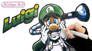 Luigi, the younger, taller and thinner twin of the mario series is loved by kids in video games. How To Draw Luigi Luigi S Mansion 3 Coloring And Drawing For Kids Youtube