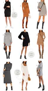 Add large earrings and the same high knee boots, and you will slay. How To Style Sweater Dresses For Fall Natalie Yerger