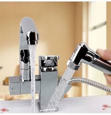 Allows you to control water with one hand and reaches beyond this faucet has a pause functionality; Kitchen Sink Mixer Faucet Pull Out Sprayer Tap Bathroom Dual Water Spouts 360 Degree Swivel
