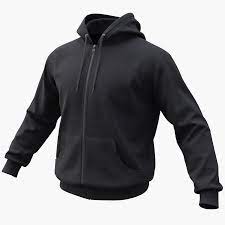 3d Hoodie 02 Black Pbr Model Hoodies Model Black Hoodie