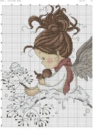 90 width x 118 height 24 dmc thread. Baby Angel Cross Stitch Pattern Free Novocom Top