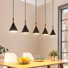 Led Pendelleuchte Arina In Schwarz 5 Flammig Esszimmerleuchten Hangeleuchte Lampe