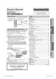 Our system has returned the following pages from the magnavox zv427mg9 data we have. Magnavox Dvd Player Dp100mw8b A User Manual Manualzz