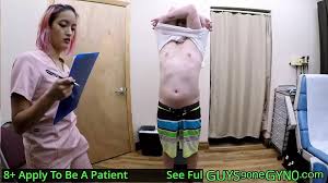 Canada gets Yearly Medical Checkup from Female Doctor Channy Crossfire Only  at Guysgonegynocom