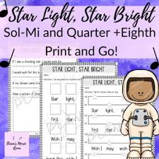 Star Light Star Bright Print Go Worksheets For Ta Titi Sol Mi In 2021 Kindergarten Music Lessons Elementary Music Class Elementary Music Classroom