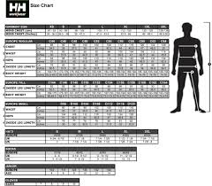 Knighton Tool Supplies Helly Hansen Size Chart