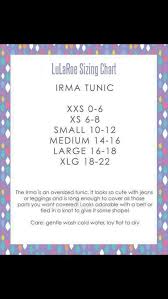 irma tunic sizing chart lularoe sizing lularoe size chart