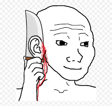 Small brain is an insult that implies that the person it's being attributed to has a small brain. Wojak Happy Cut Ear Off Know That Feel Bro Png Free Transparent Png Images Pngaaa Com