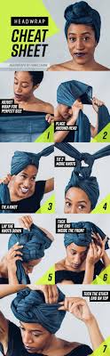 This head wrap scarf is preferably of shorter length for a cuter look. 8 Head Wrap Cheat Sheets If You Don T Know How To Tie Them