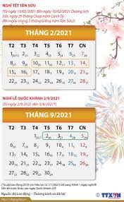 Ngân hàng vietcombank thông báo lịch nghỉ tết nguyên đán 2021 ngân hàng từ ngày 10/2 đến hết ngày 16/2 dương lịch (ngưng tất cả giao dịch tiền thời gian làm việc trở lại vào sáng thứ ba ngày 17/2 (tức mùng 6 tết tân sửu). Chá»'t Lá»‹ch Nghá»‰ Táº¿t Nguyen Ä'an Tan Sá»­u 2021