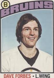 1976-77 Topps Bruins Dave Forbes Hockey Card #246