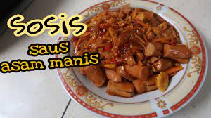 Resep Cara Membuat Sosis Saus Asam Manis Youtube Resep Masakan Resep Sosis